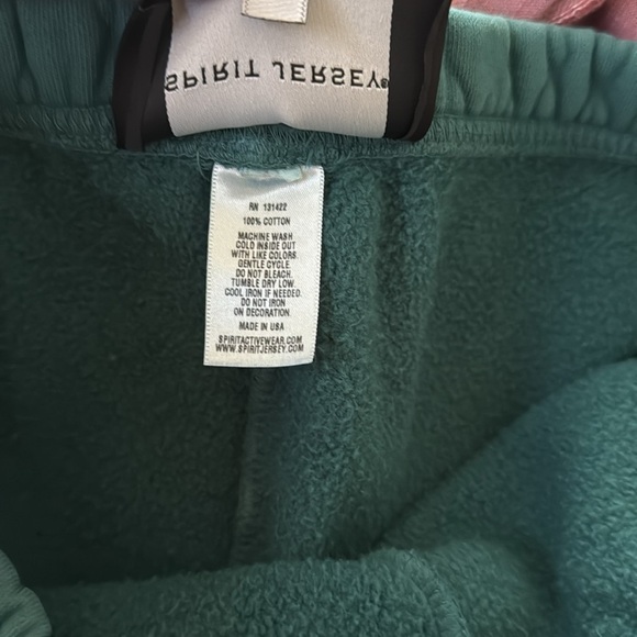 Green Spirit Jersey Shorts With Rose and Hand Design Size Medium - Picture 5 of 5